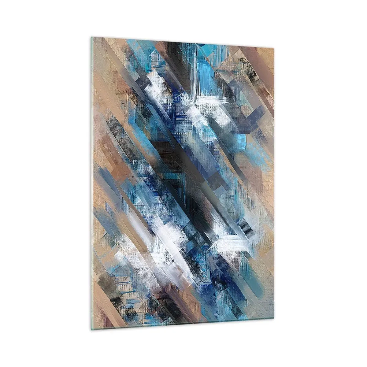 Tablou pe sticlă - Pe o pantă albastră - 50x70 cm