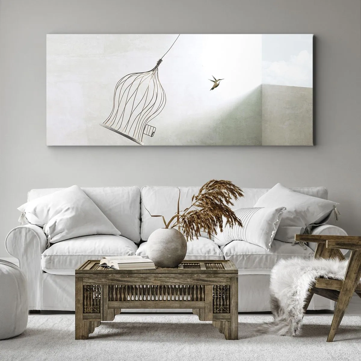 Tablou pe pânză - Eliberat - 100x40 cm