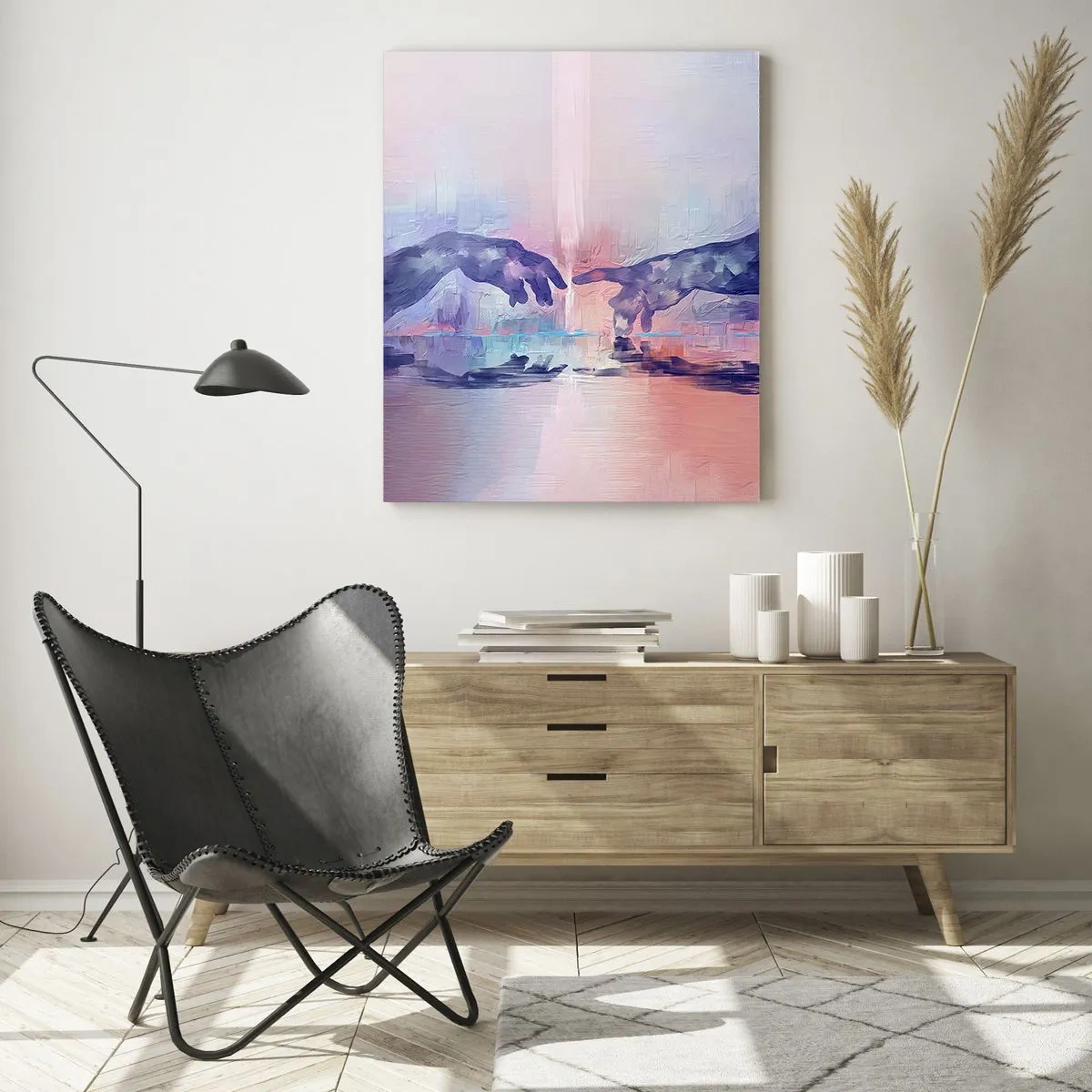 Tablou pe sticlă - Scânteia divină a vieții - 50x70 cm