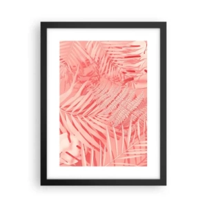 Poster în ramă neagră - Conceptul roz - 30x40 cm