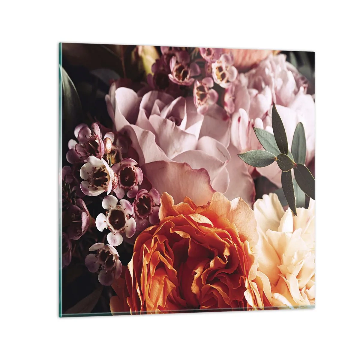 Tablou pe sticlă - Înghesuite în frumusețe - 70x70 cm