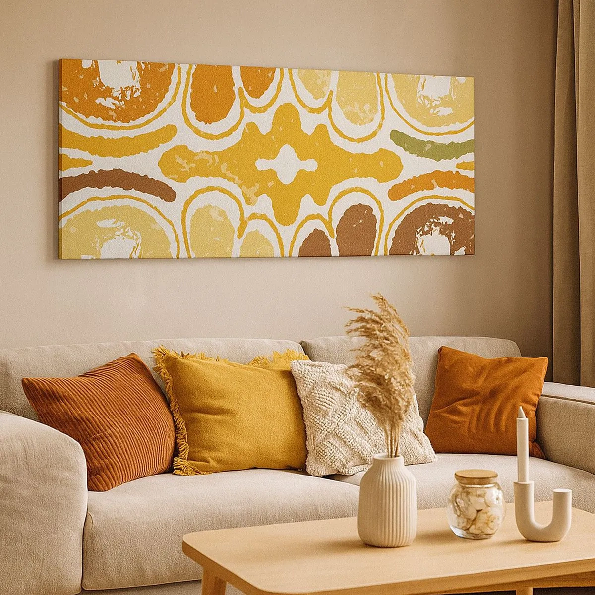 Tablou pe pânză - Abstracție sentimentală - 100x40 cm