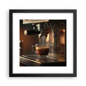 Poster în ramă neagră - Băutură senzuală - 30x30 cm