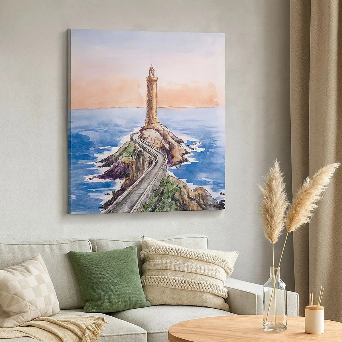 Tablou pe pânză - Cu fața la mare - 30x30 cm