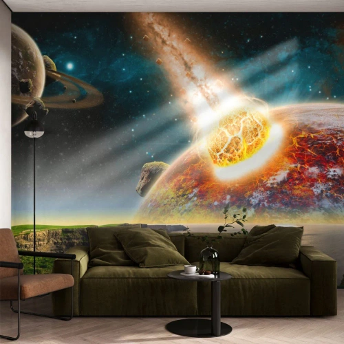 Tapet Premium Canvas - Drama spațială - Abstracția, Peisaj, Cosmos - 350x256 cm