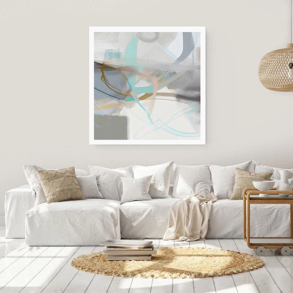 Poster - Abstracție cețoasă - 30x30 cm