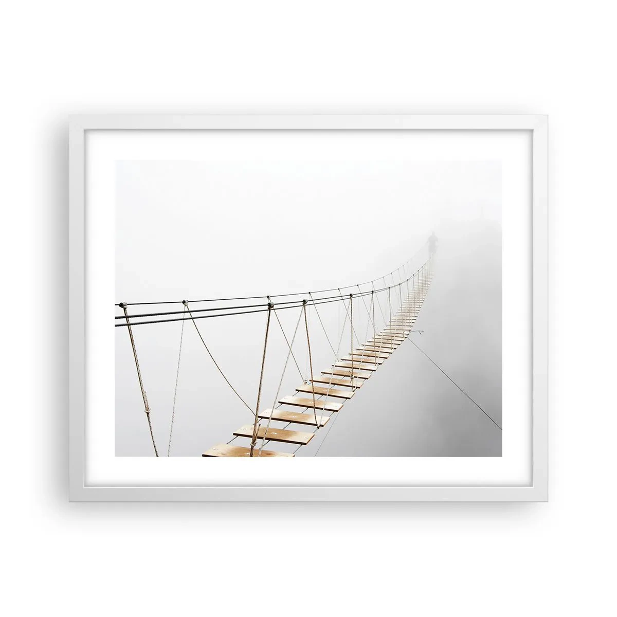 Poster în ramă albă - Unde te va duce? - 50x40 cm