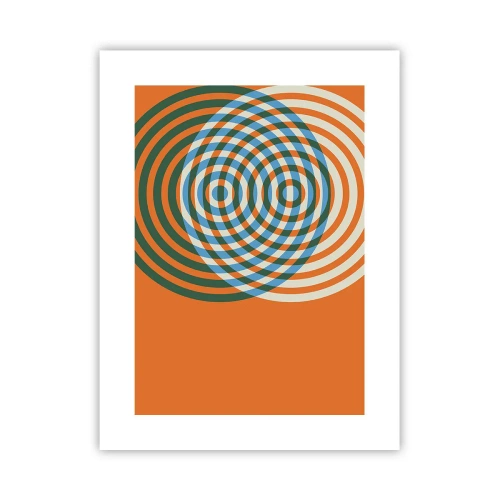 Poster - Variație circulară abstractă - 30x40 cm