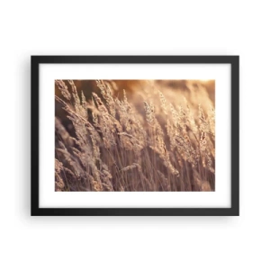 Poster în ramă neagră - Gata să întâmpine toamna - 40x30 cm