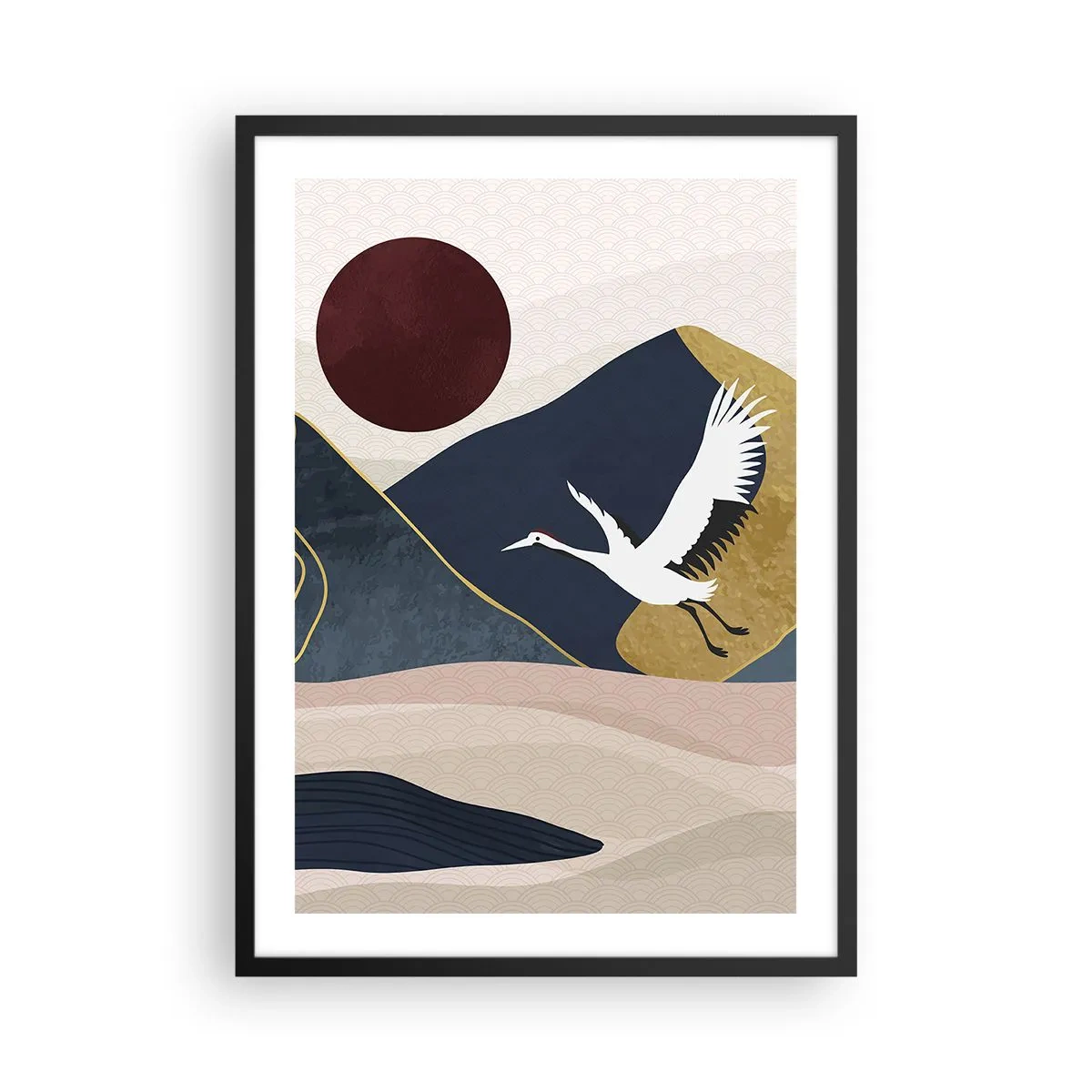 Poster în ramă neagră - Și ziua a zburat din nou - 50x70 cm