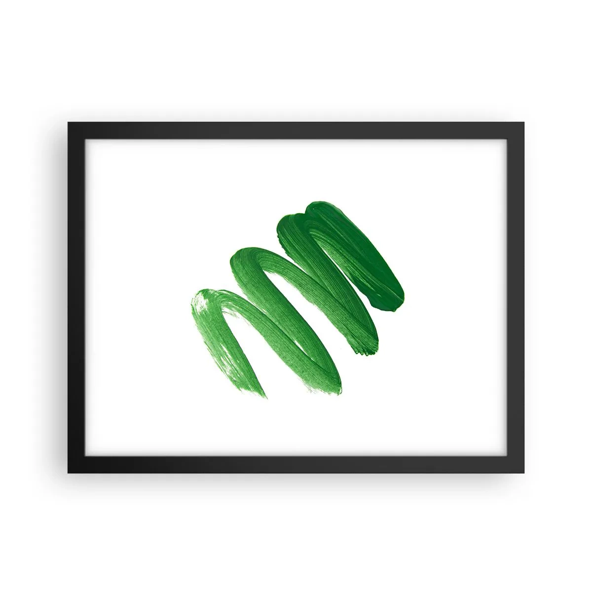 Poster în ramă neagră - Glumă verde - 40x30 cm
