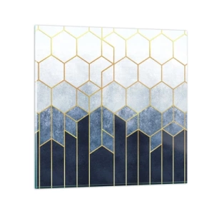 Tablou pe sticlă - Compoziție în ritm sincopat - 70x70 cm