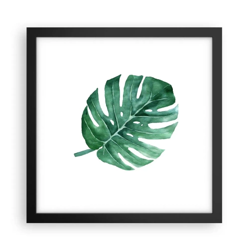 Poster în ramă neagră - Conceptul verde - 30x30 cm