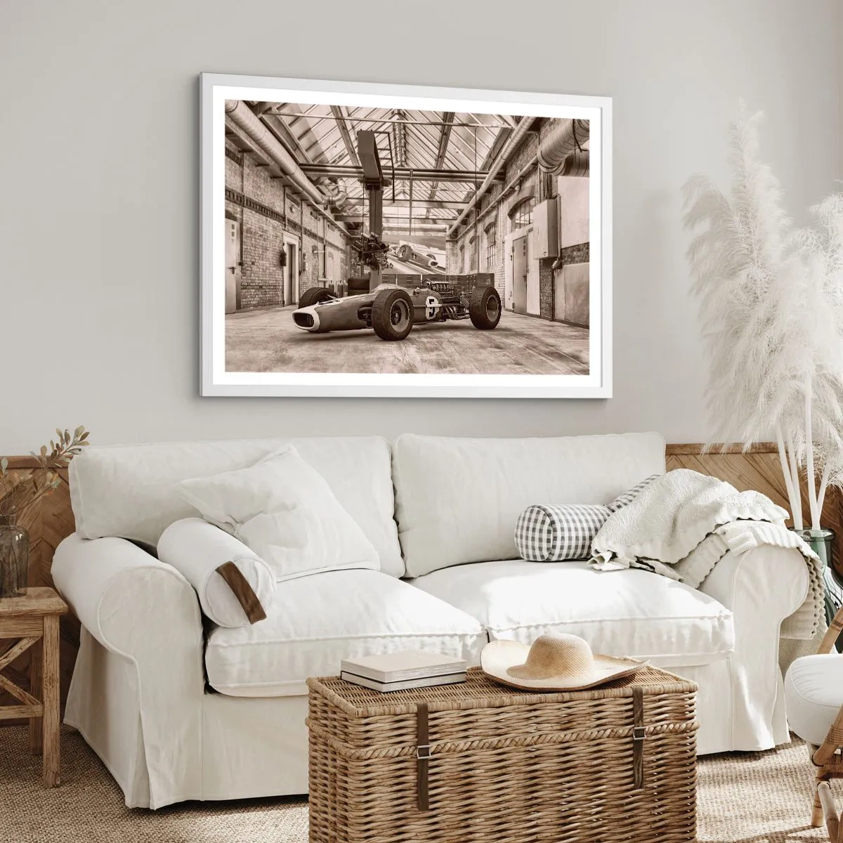 Poster în ramă albă - Odihna învingătorului - 40x30 cm