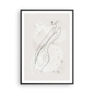 Poster în ramă neagră - Să rătăcești cu privirea - 70x100 cm