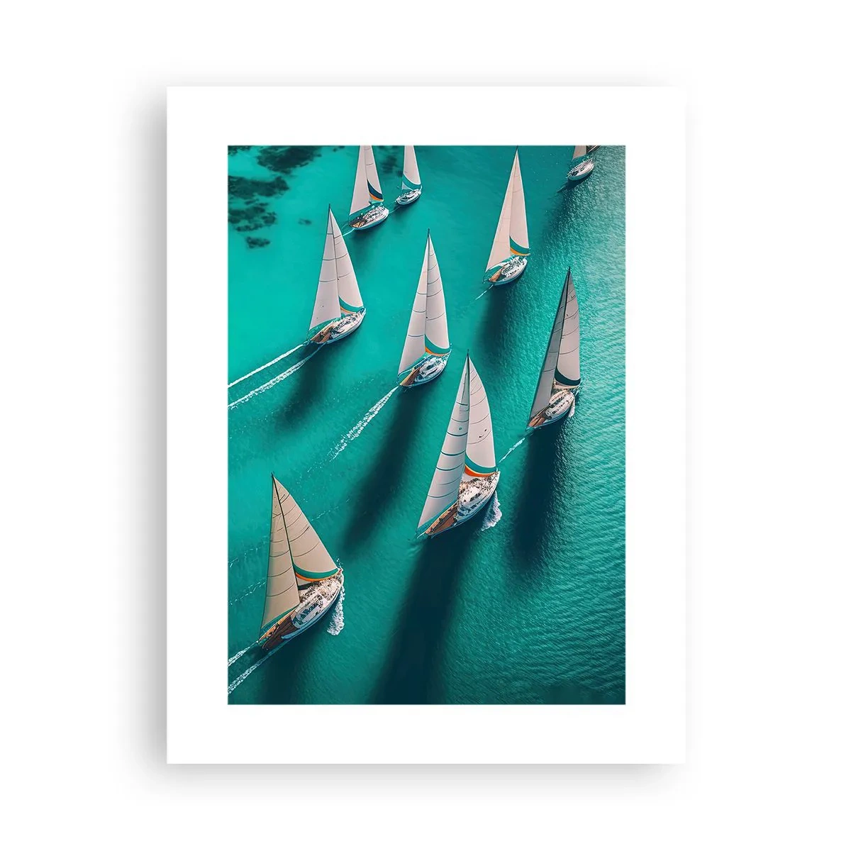 Poster - Cursa cu vântul - 30x40 cm