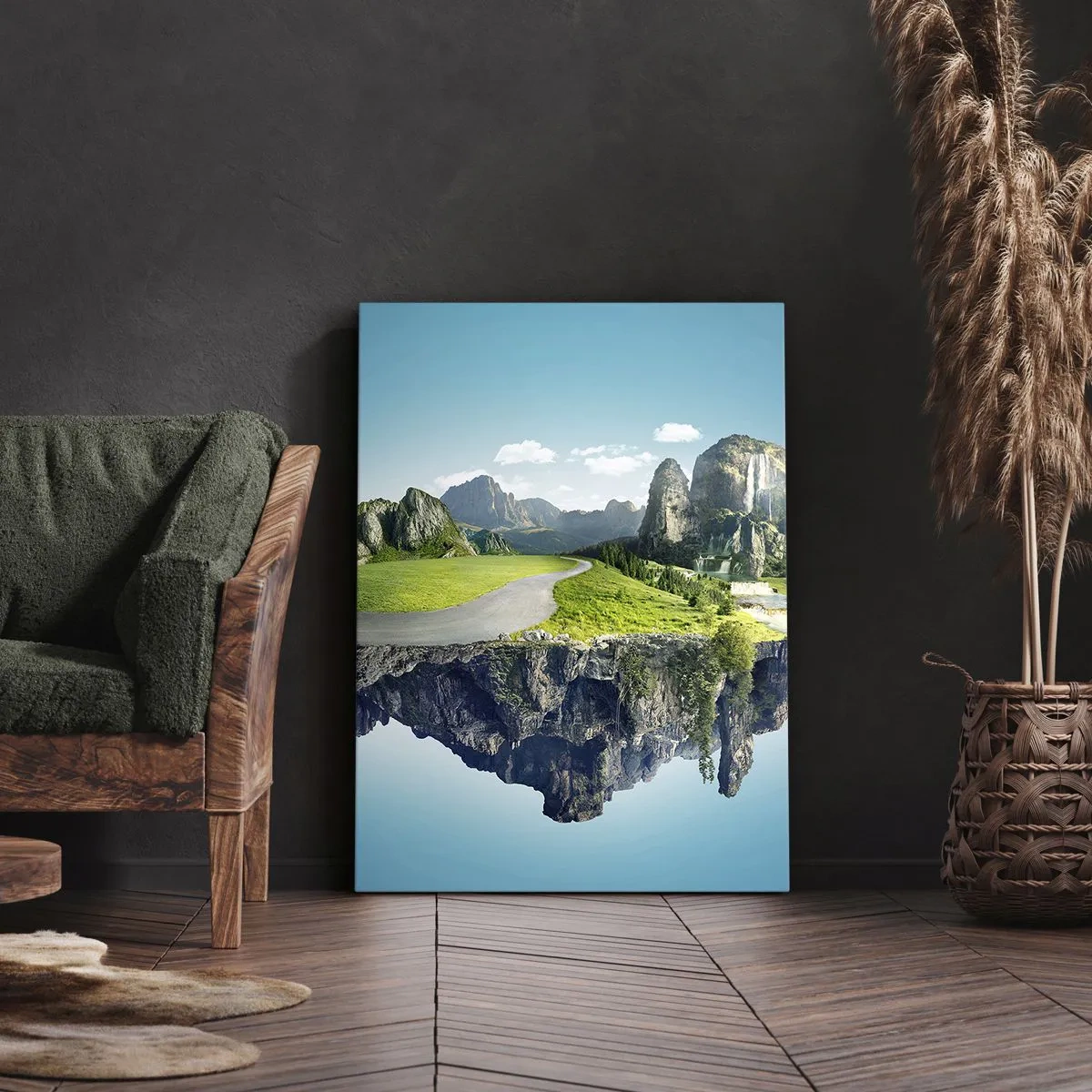 Tablou pe pânză - Insula fantastică - 65x120 cm