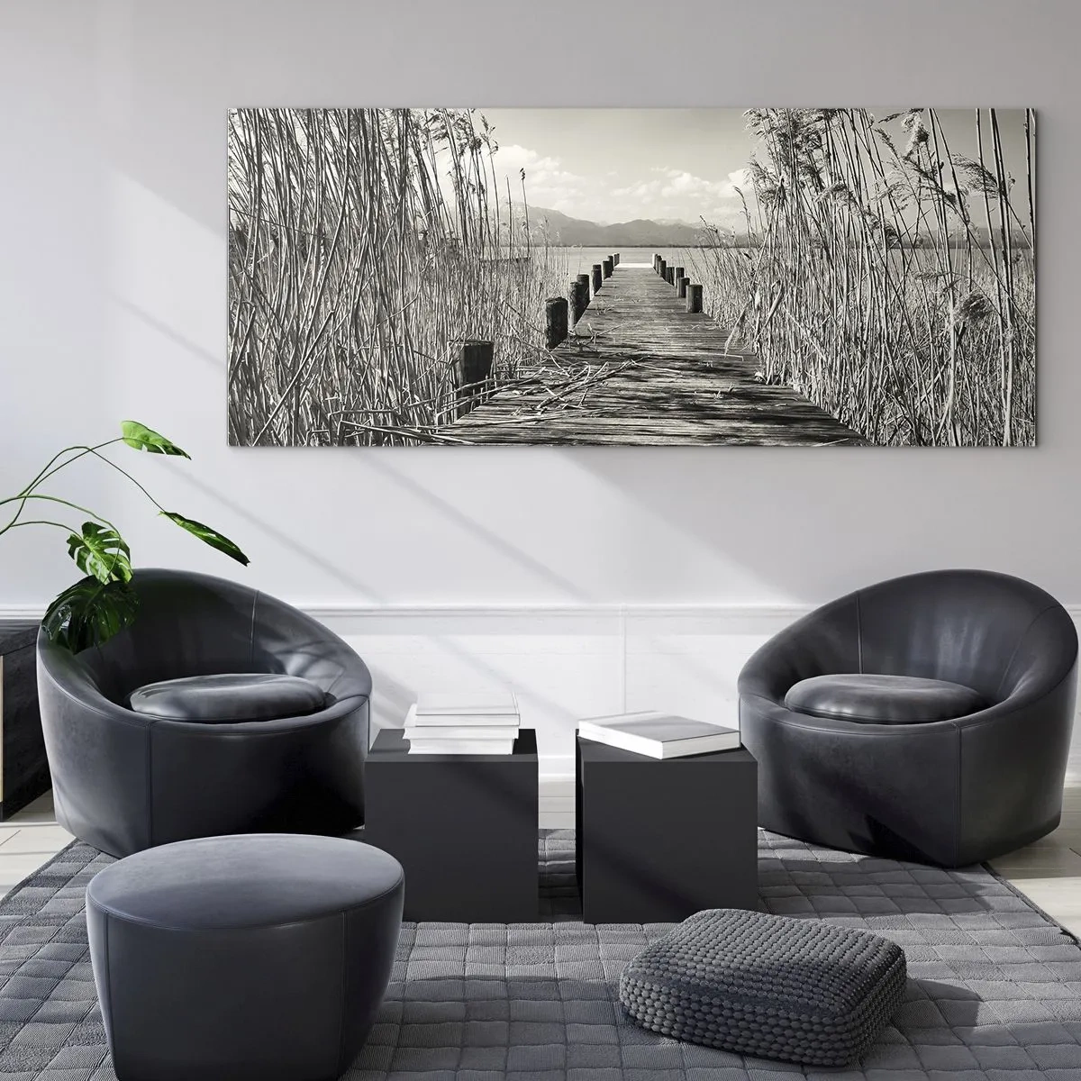 Tablou pe sticlă - În intimitatea ierburilor - 90x30 cm