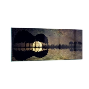 Tablou pe sticlă - O noapte la capătul lumii - 100x40 cm