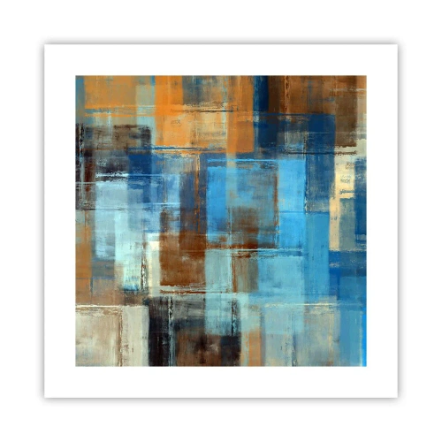 Poster - Prin valul albastru - 40x40 cm