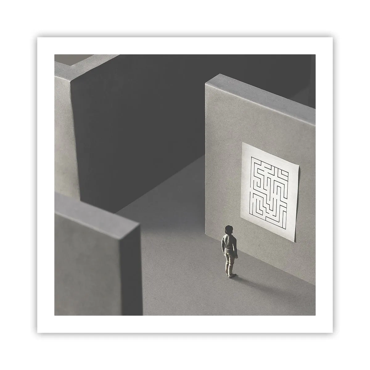 Poster - Dar unde sunt? - 60x60 cm