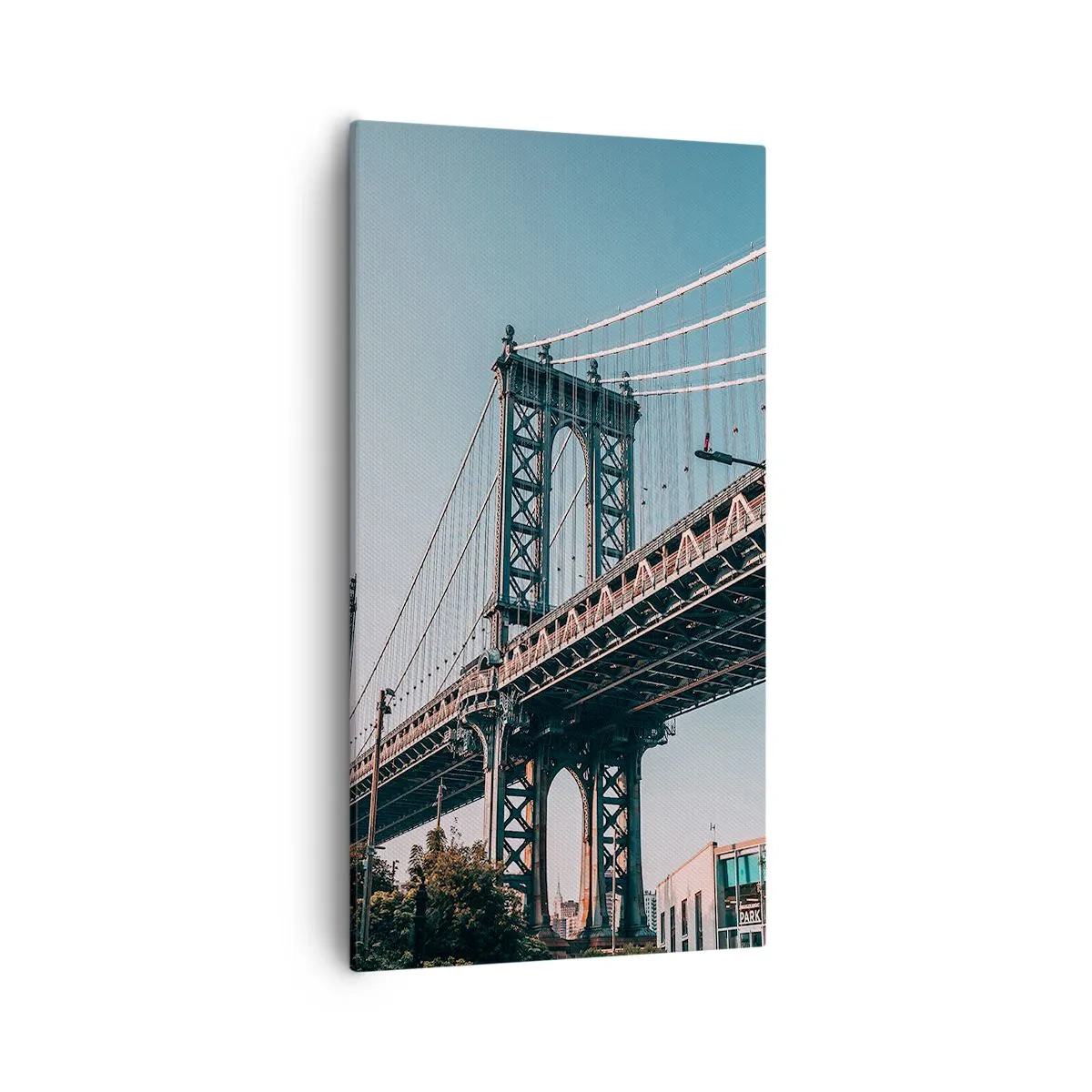 Tablou pe pânză - În valurile orașului - 55x100 cm