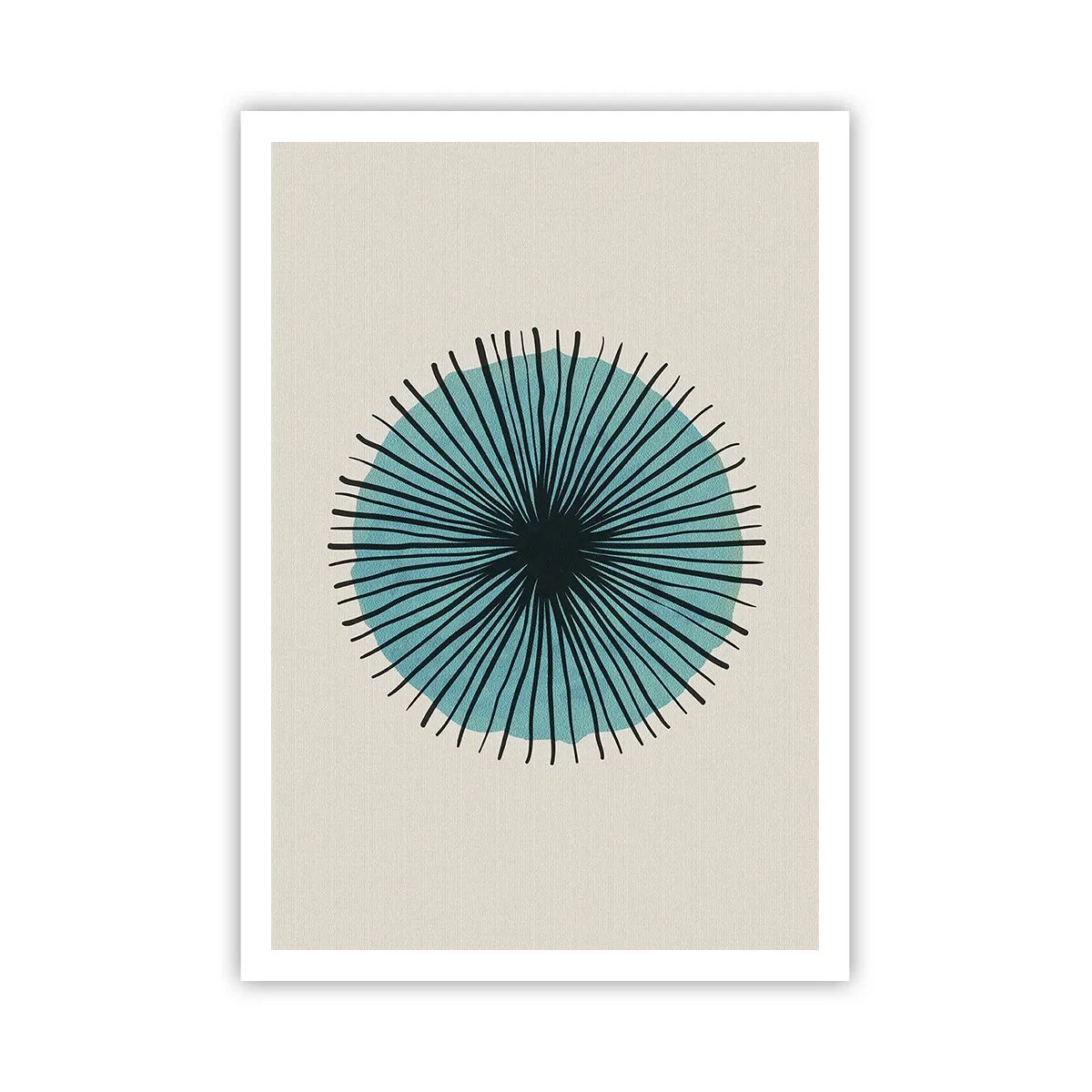 Poster - Radiant pe albastru - 70x100 cm