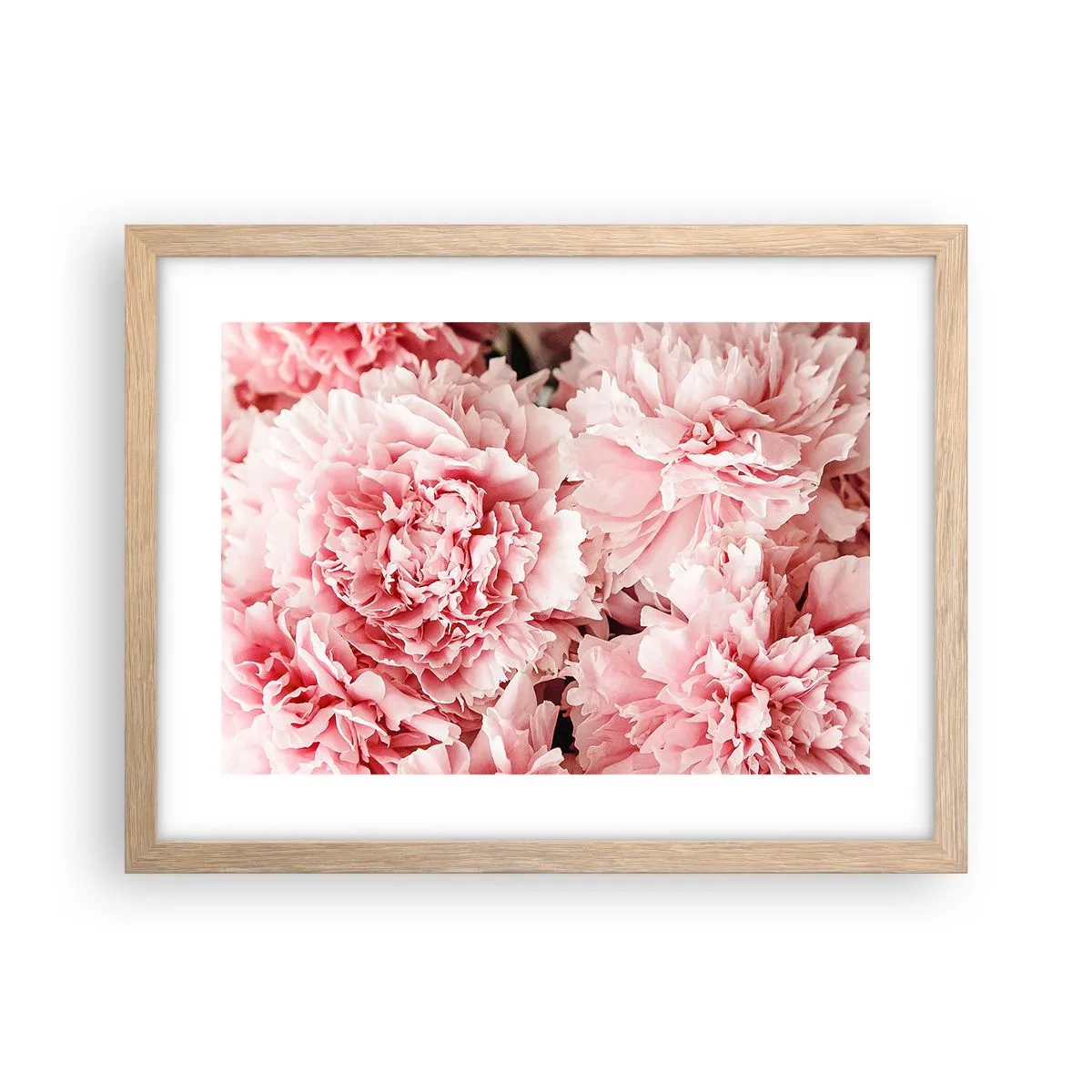 Poster în ramă de stejar deschis - Visul roz - 40x30 cm