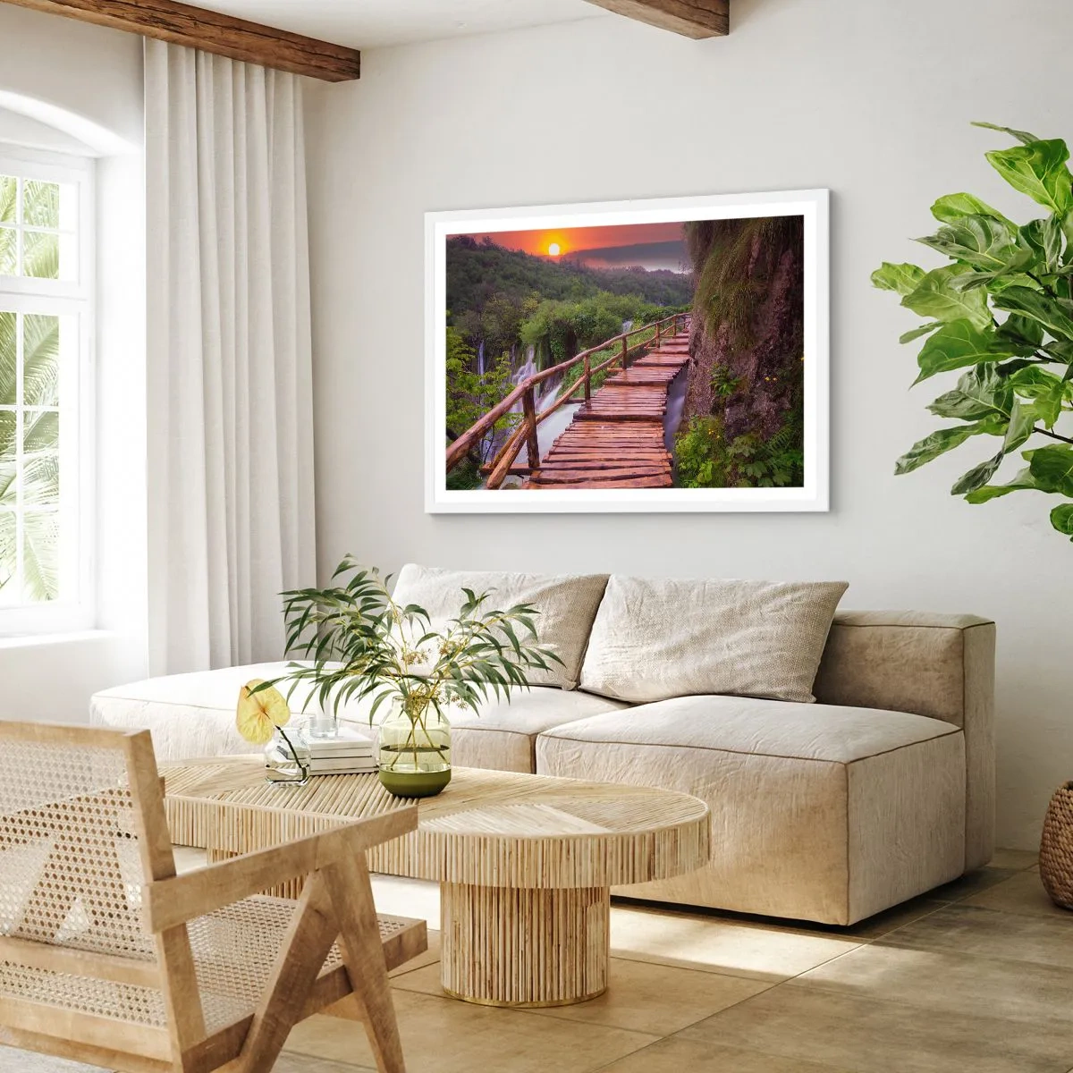 Poster în ramă albă - Frumusețe de necrezut - 40x30 cm