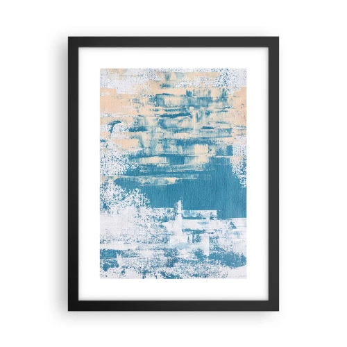 Poster în ramă neagră - Prin ţurţur de gheață - 30x40 cm