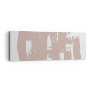 Tablou pe pânză - Abstracție în roz moale - 90x30 cm