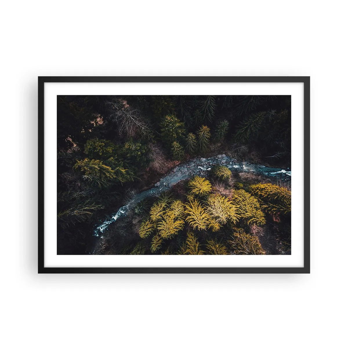 Poster în ramă neagră - Rapid și mai rapid - 70x50 cm