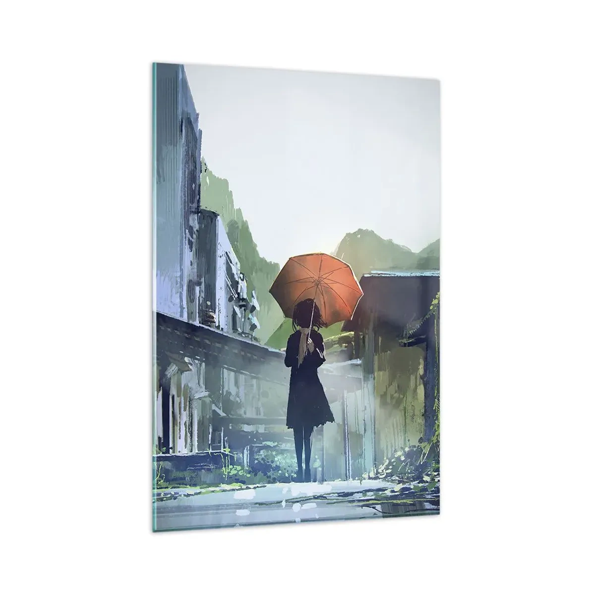 Tablou pe sticlă - Ploaie revitalizantă - 80x120 cm