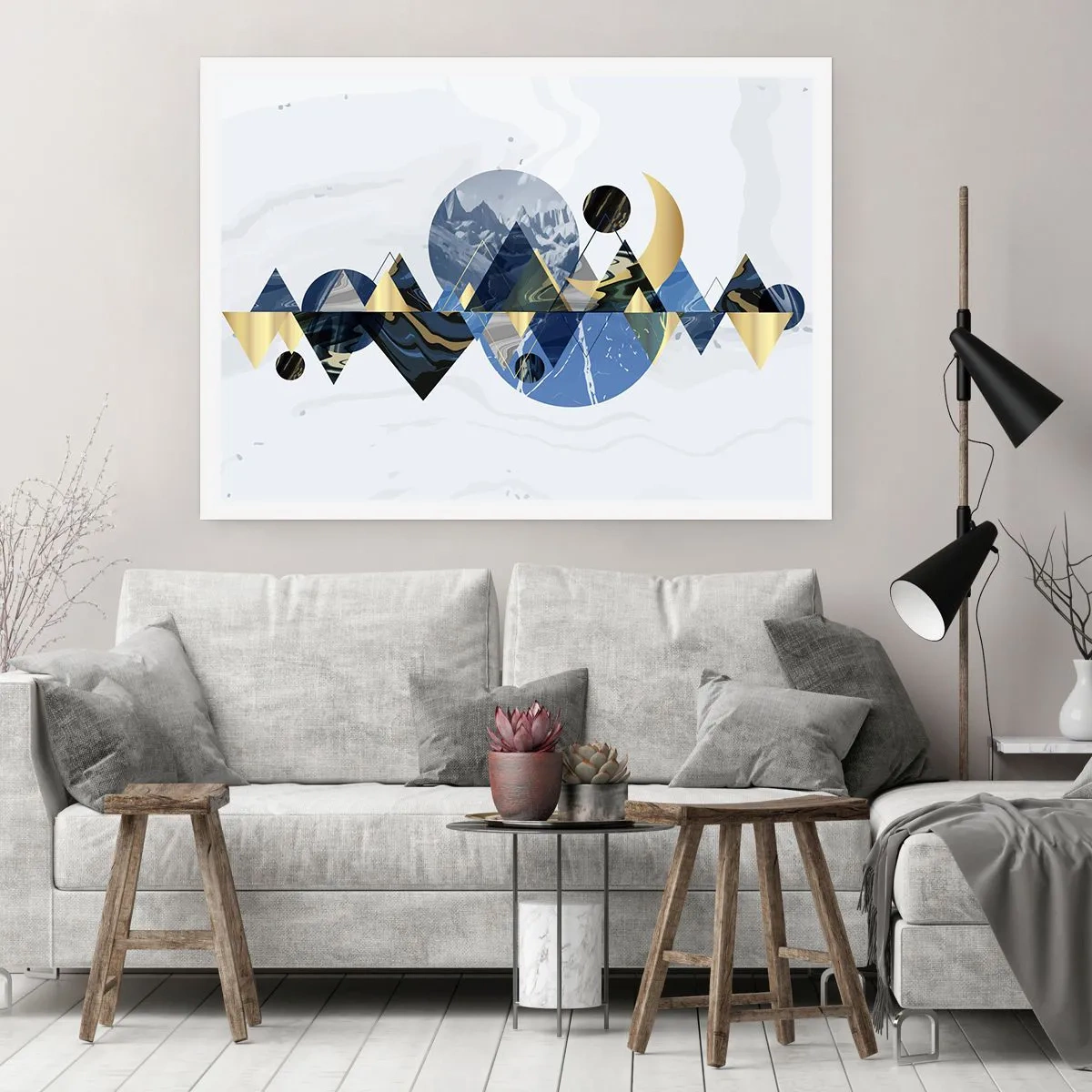 Poster - Peisaj geometric - 40x30 cm