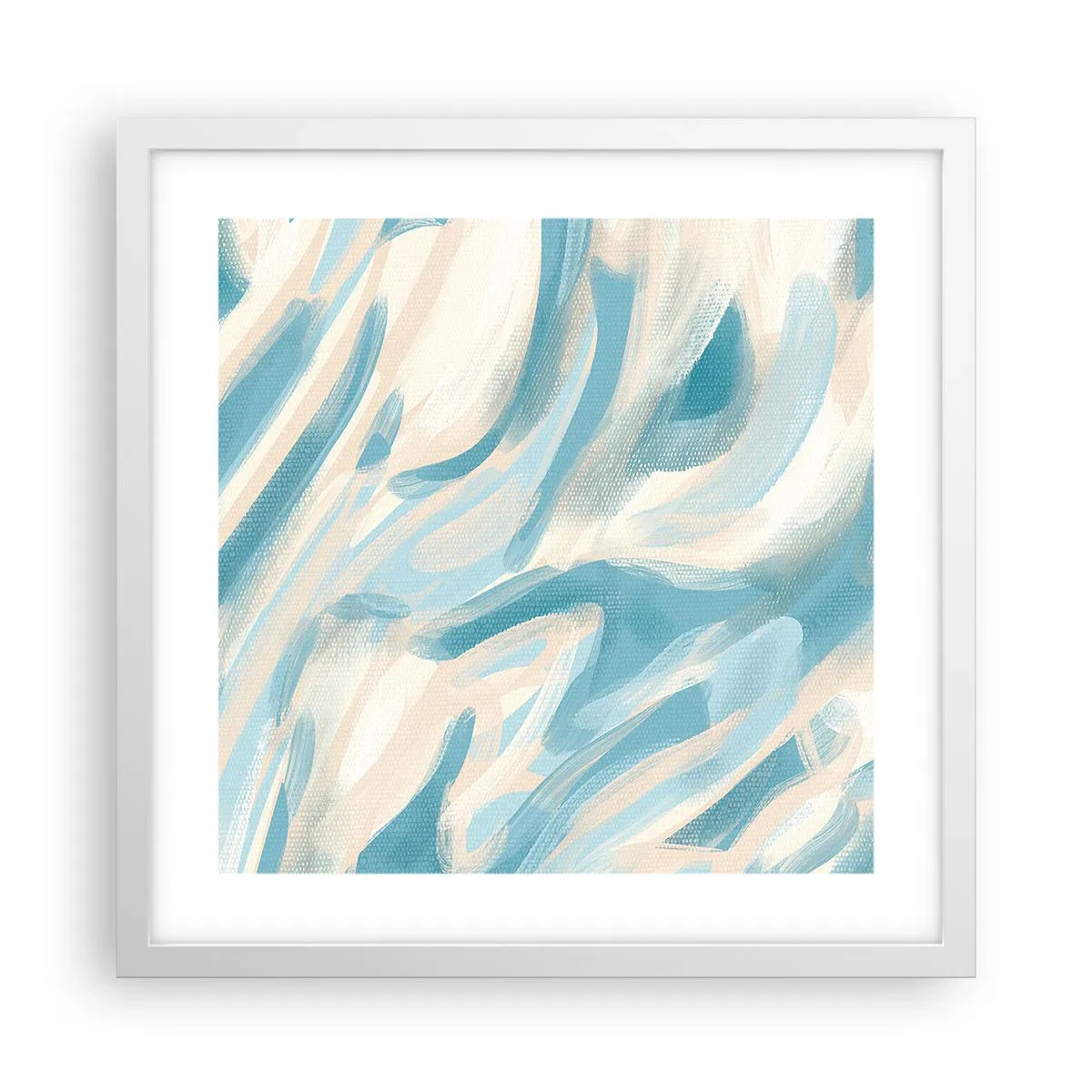 Poster în ramă albă - Brize de primăvară - 40x40 cm