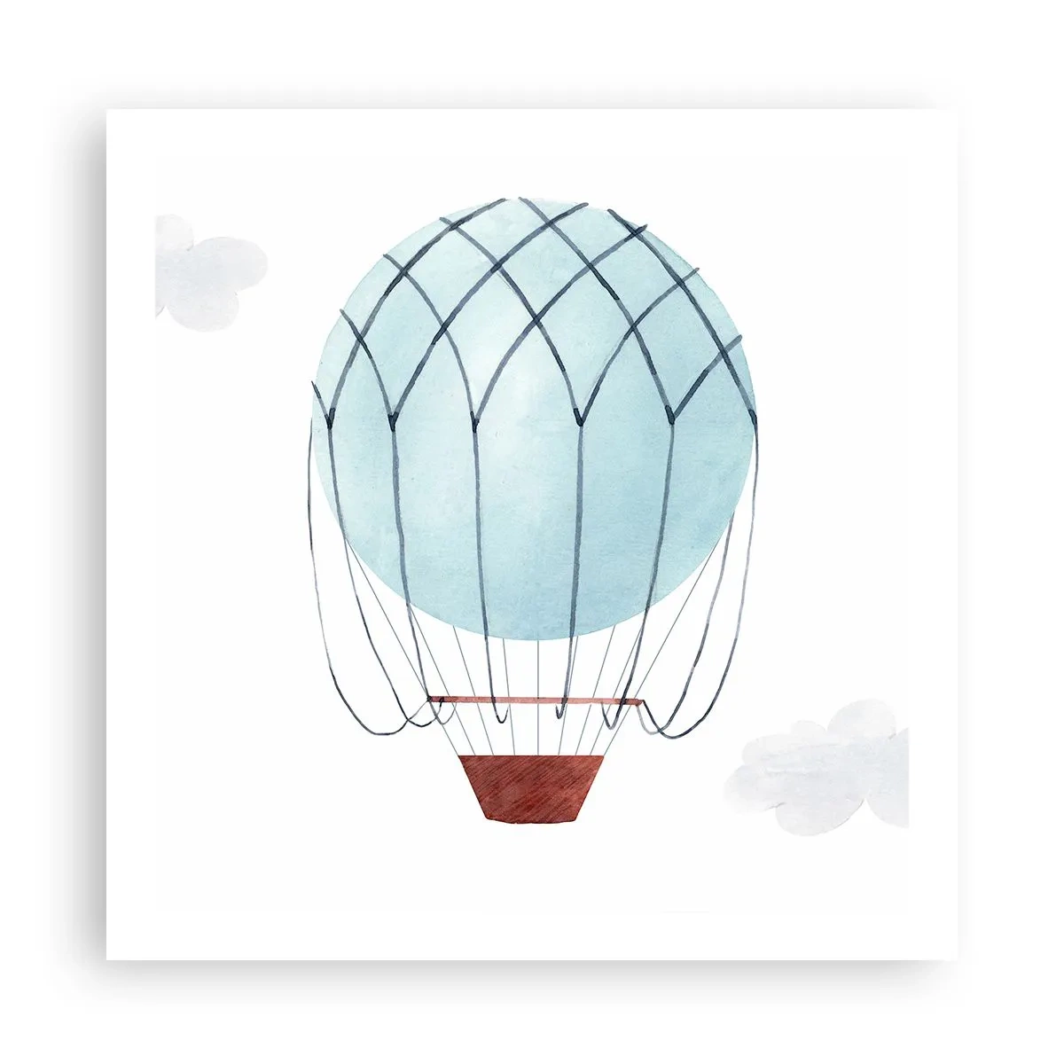 Poster - Complet în nori - 60x60 cm