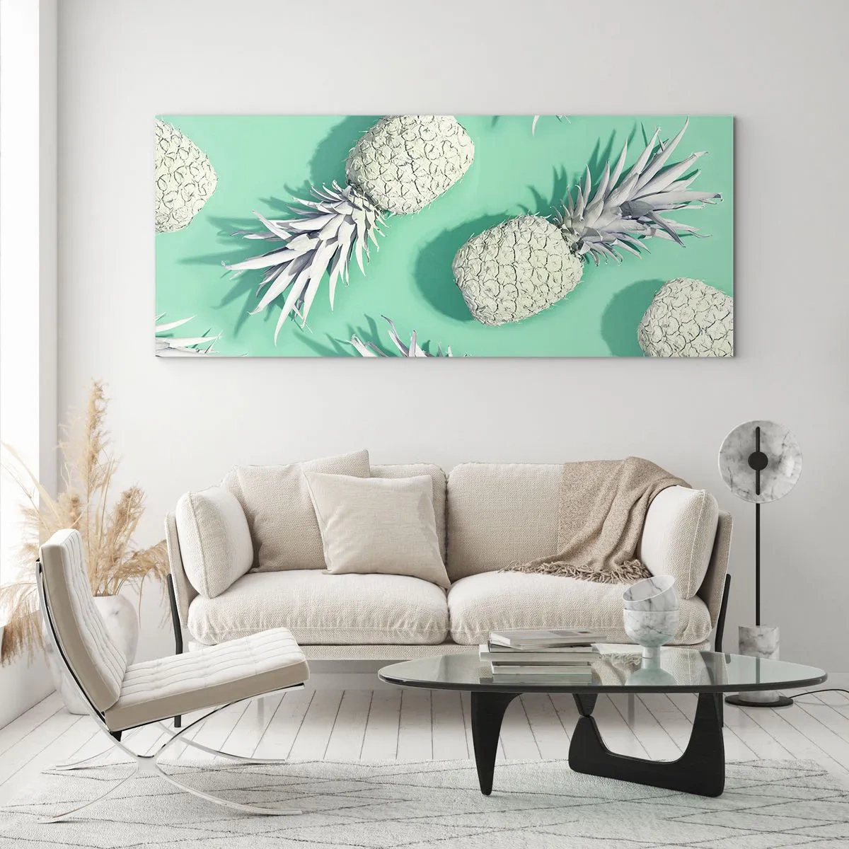 Tablou pe sticlă - Merge bine cu mentă - 140x50 cm