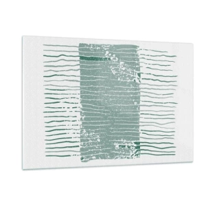 Tablou pe sticlă - Abstracție marină - 120x80 cm