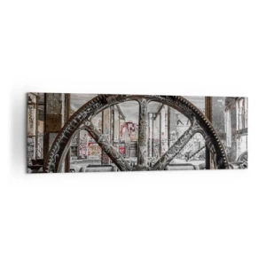 Tablou pe pânză - Viața secretă a unei fabrici - 160x50 cm