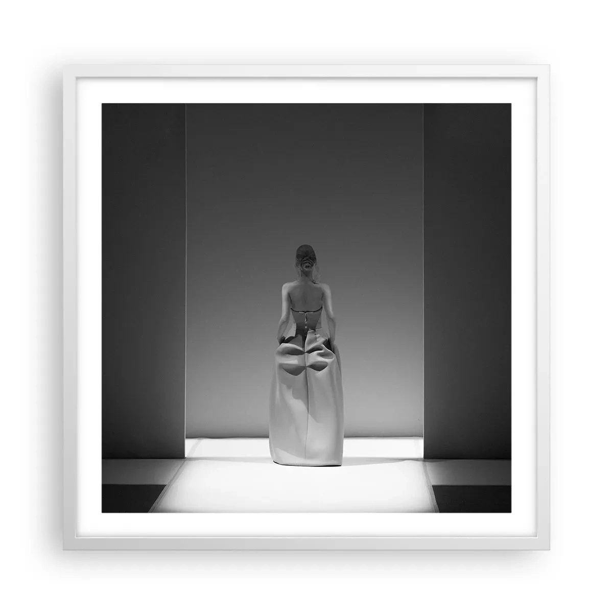 Poster în ramă albă - Simplitate sofisticată - 60x60 cm