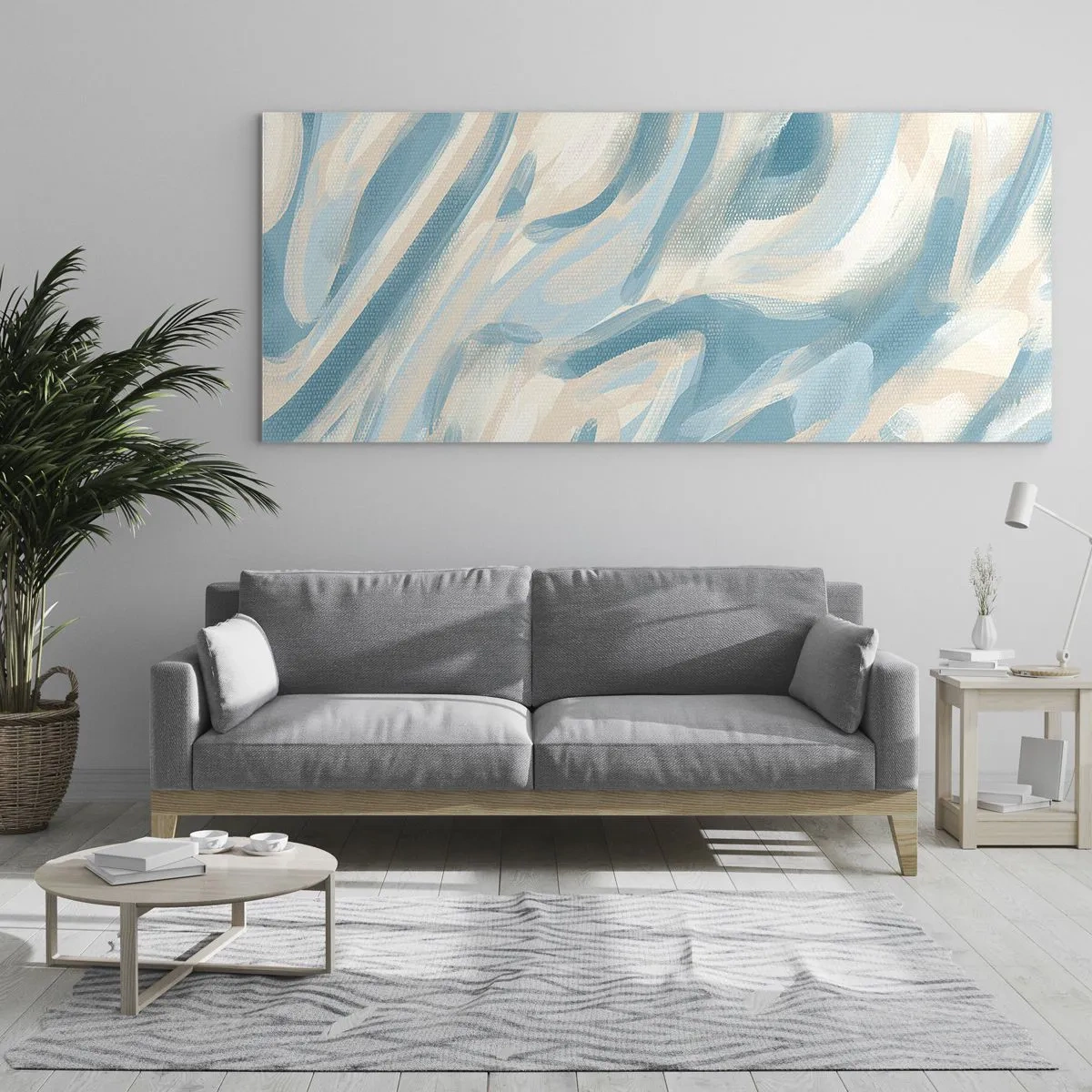 Tablou pe sticlă - Brize de primăvară - 100x40 cm