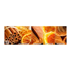 Mostră tapet autocolant Deluxe Sticker - Poți să le simți aroma? - Portocale, Bat de scortisoara, Condimente - 100x30 cm