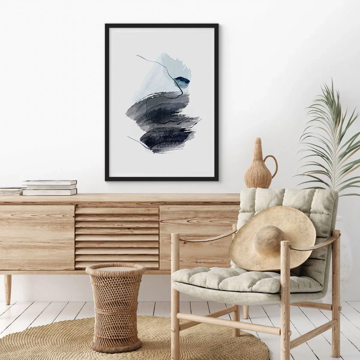 Poster în ramă neagră - Intensitate și mișcare - 30x40 cm