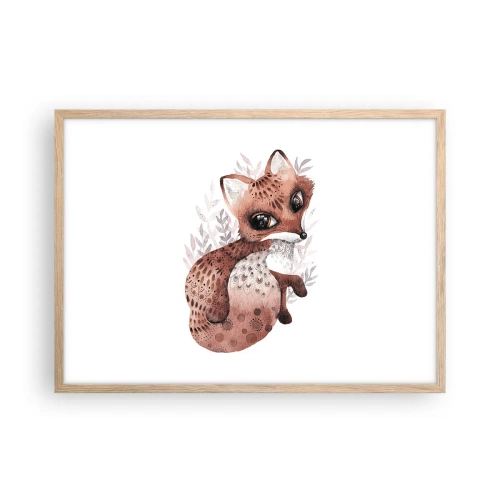 Poster în ramă de stejar deschis - Doar iubire - 70x50 cm