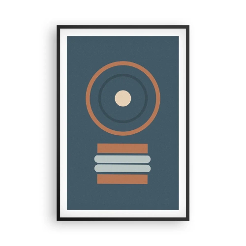 Poster în ramă neagră - Esența problemei - 61x91 cm