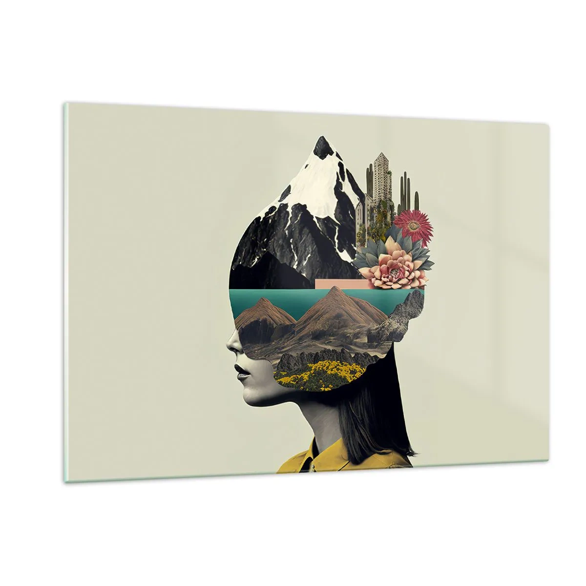 Tablou pe sticlă - Femeia - întotdeauna un mister - 120x80 cm