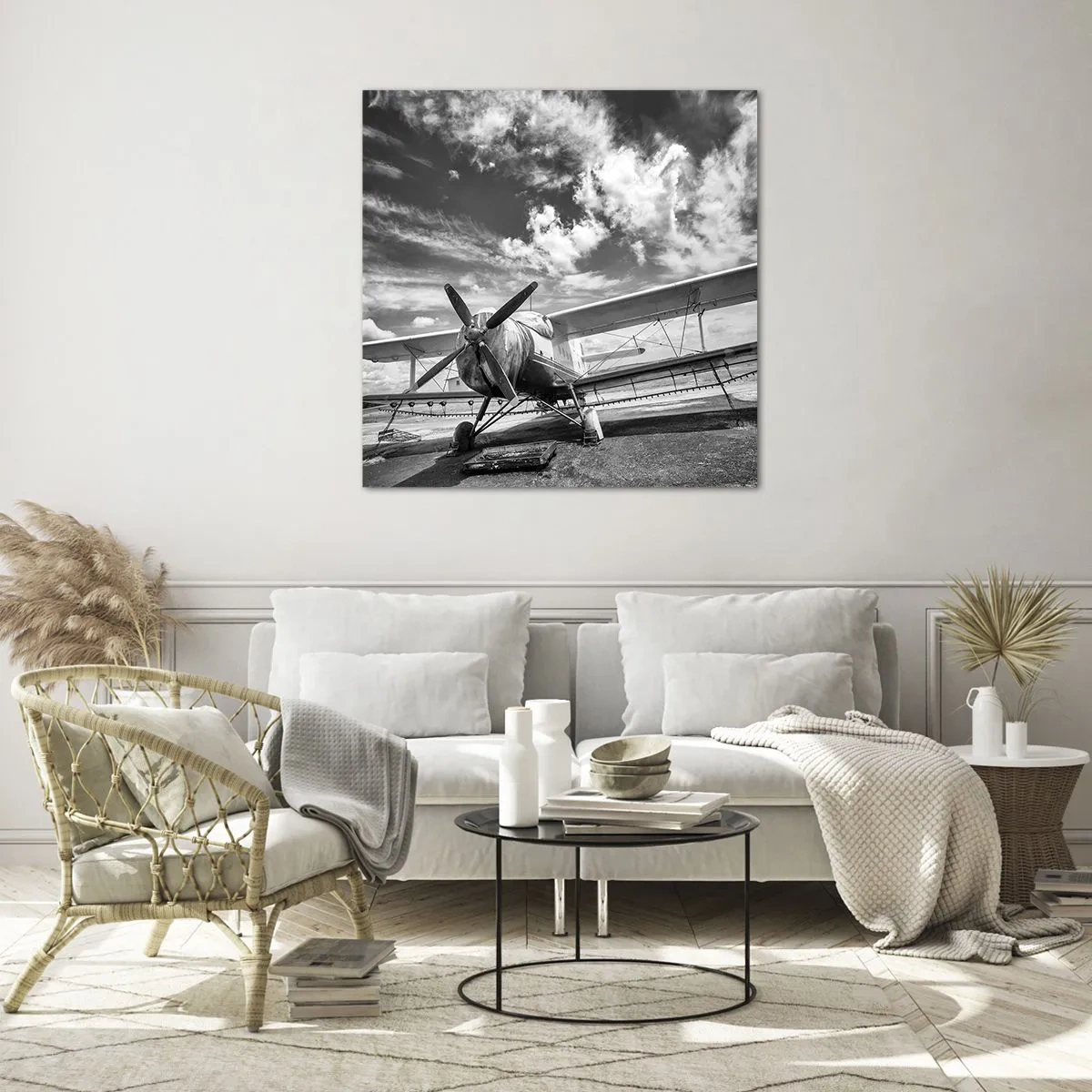 Tablou pe sticlă - Abia aștept! - 50x50 cm