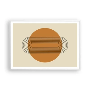 Poster în ramă albă - Planul perfect - 100x70 cm