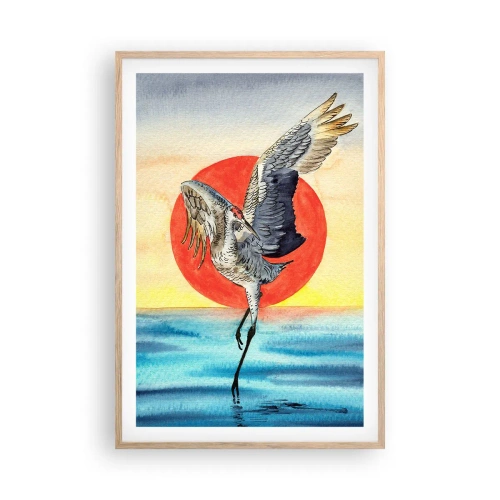 Poster în ramă de stejar deschis - E timpul să ne întoarcem - 61x91 cm