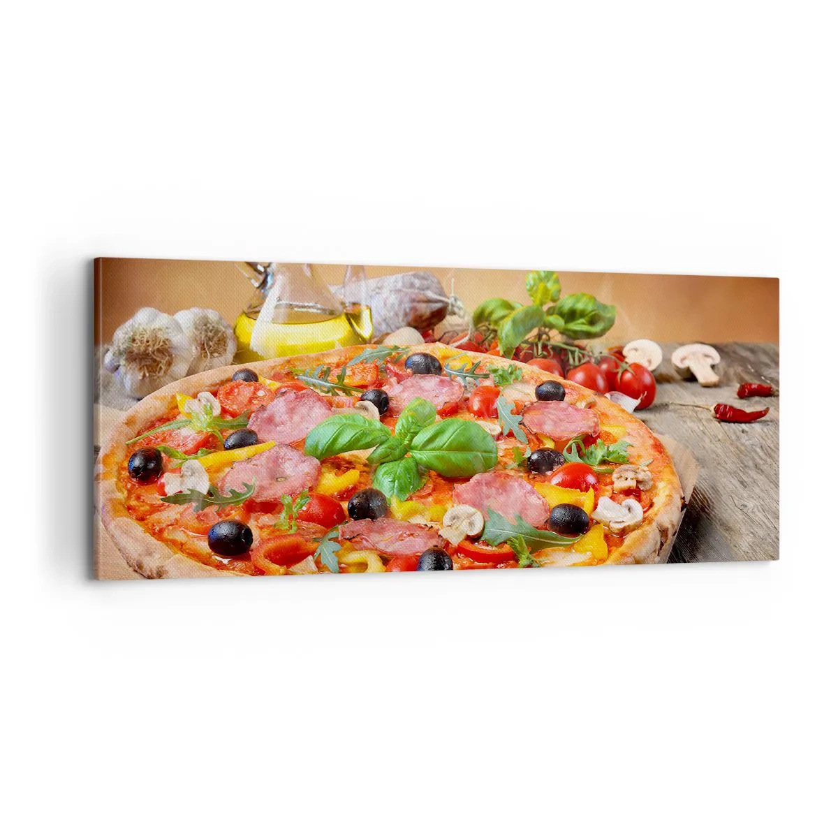 Tablou pe pânză - Cu o adevărată aromă italiană - 100x40 cm